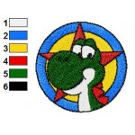 Mario Yoshi 02 Embroidery Design